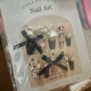 Black and Silver Nail Art Set